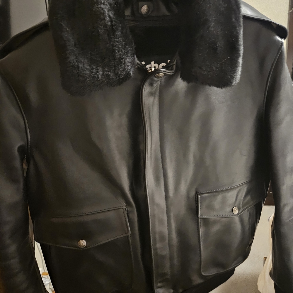 Schotts 184sm A-2 Naked Cowhide Leather Flight Jacket